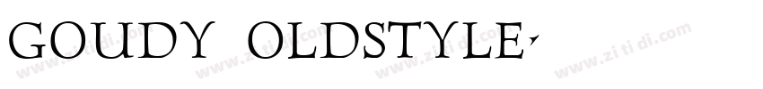 Goudy Oldstyle字体转换